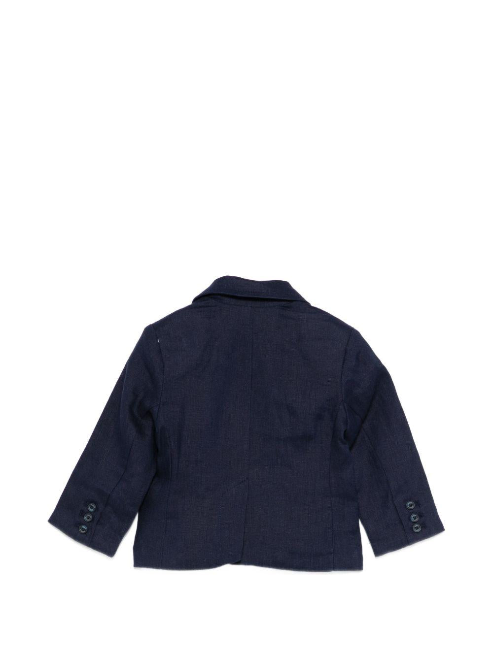 Giacca per neonato Tartine & Chocolat blu con ricamo sul petto CC40031 04 TArtine & Chocolat KIDS
