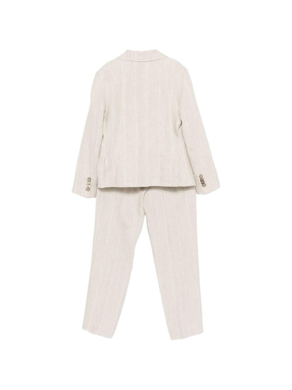 Completo per bambino Colorichiari beige con motivo gessato (5 pezzi) MJ508364 4952 26 COLORICHIARI KIDS
