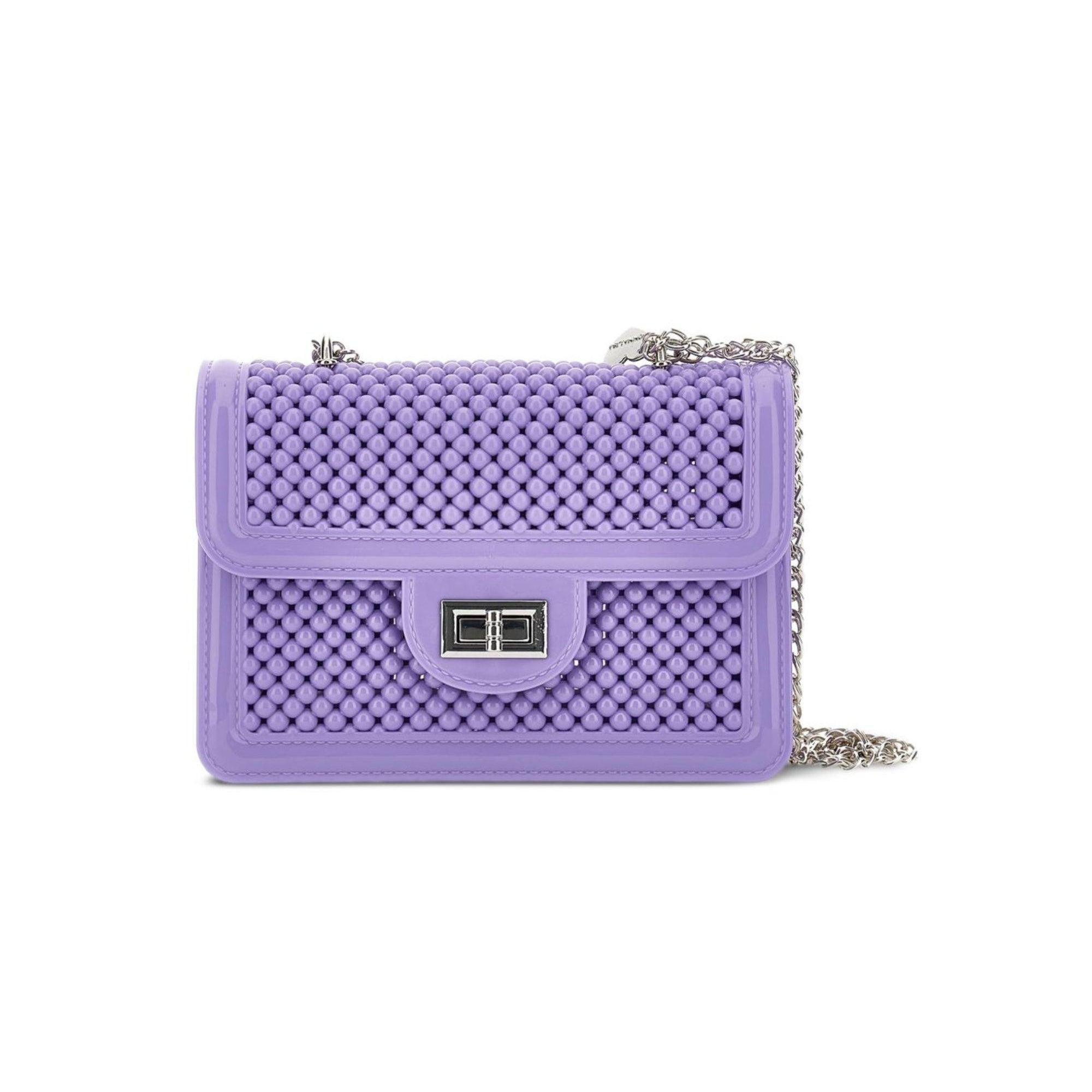 Borsa per bambina Monnalisa viola con design con perline 17G000 7061 0065 MONNALISA KIDS