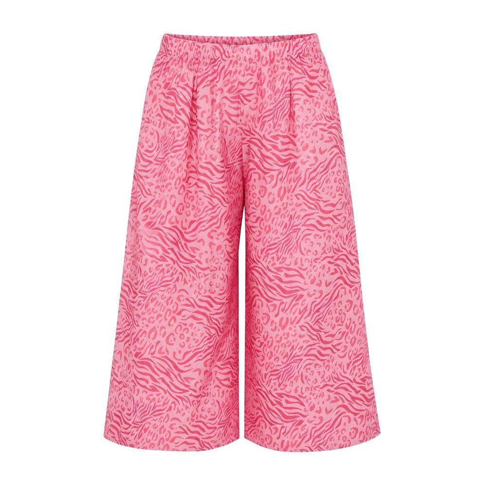 Pantaloni per bambina MC2 Saint Barth Kids rosa con stampa animalier AML0003 00079L MC2 ST. BARTH KIDS