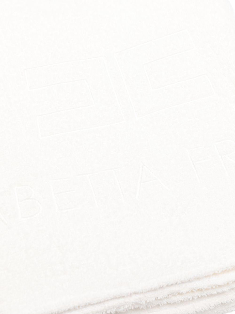 Telo per bambina Elisabetta Franchi La Mia Bambina bianco con dettaglio logo EFAV101CSP003 0004 ElISABETTA FRANCHI