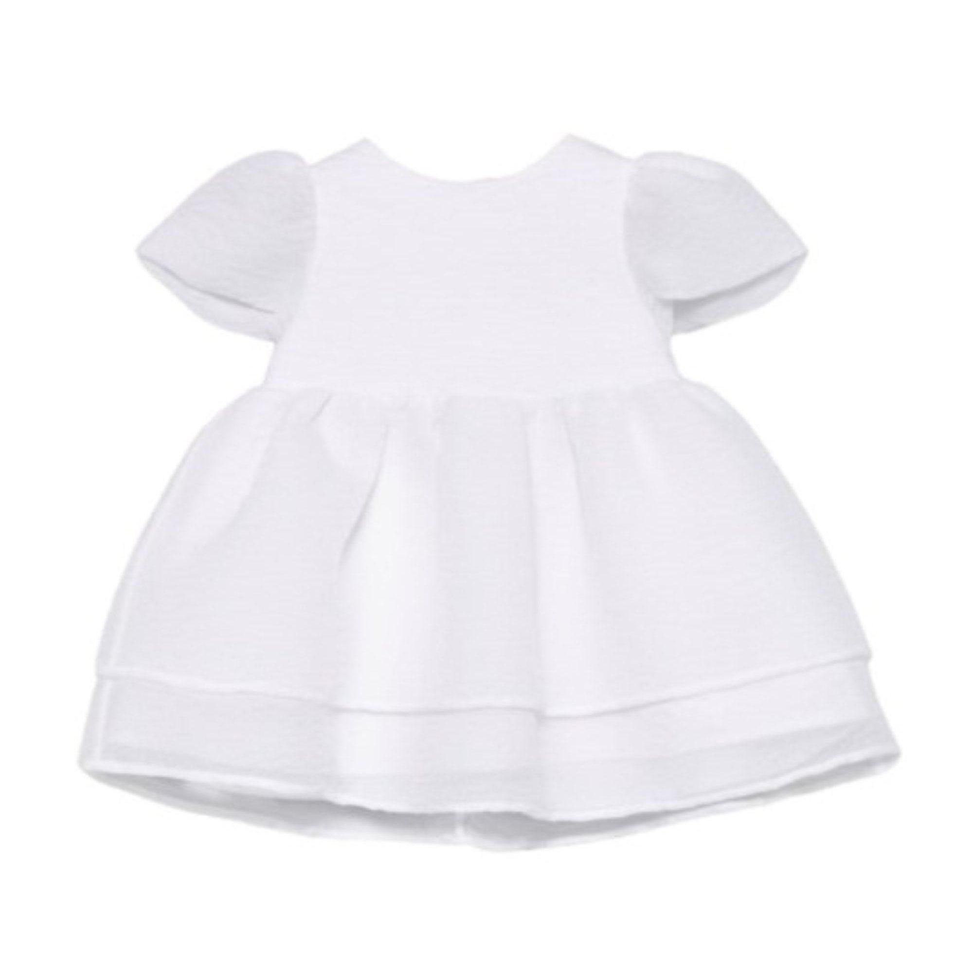 Abito per neonata Simonetta bianca con volant SY1001 O0069 100 SIMONETTA KIDS