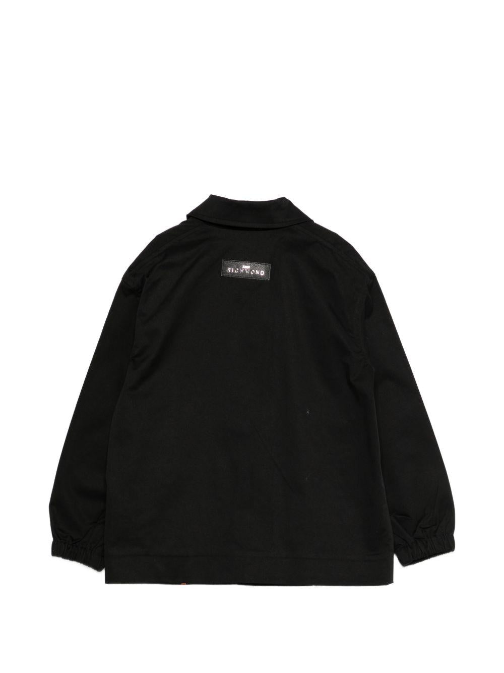 Giacca per bambino John Richmond Junior nera cpn tasca applicata RBP26036GB BLACK JOHN RICHMOND KIDS