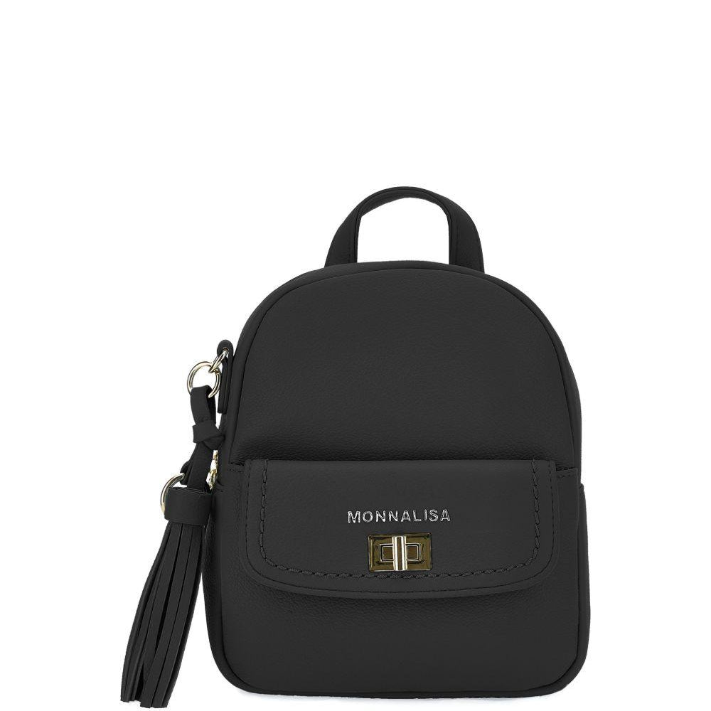 Zaino per bambina Monnalisa nero con dettaglio logo 19G027 7764 0050 MONNALISA KIDS