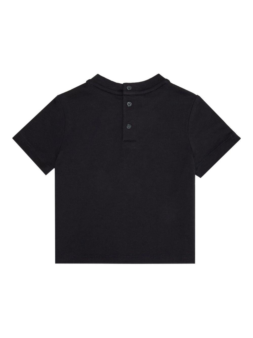 T-shirt per neonato Emporio Armani Kids blu scuro con logo aquila EB000419 AF15013 MB250 EMPORIO ARMANI KIDS