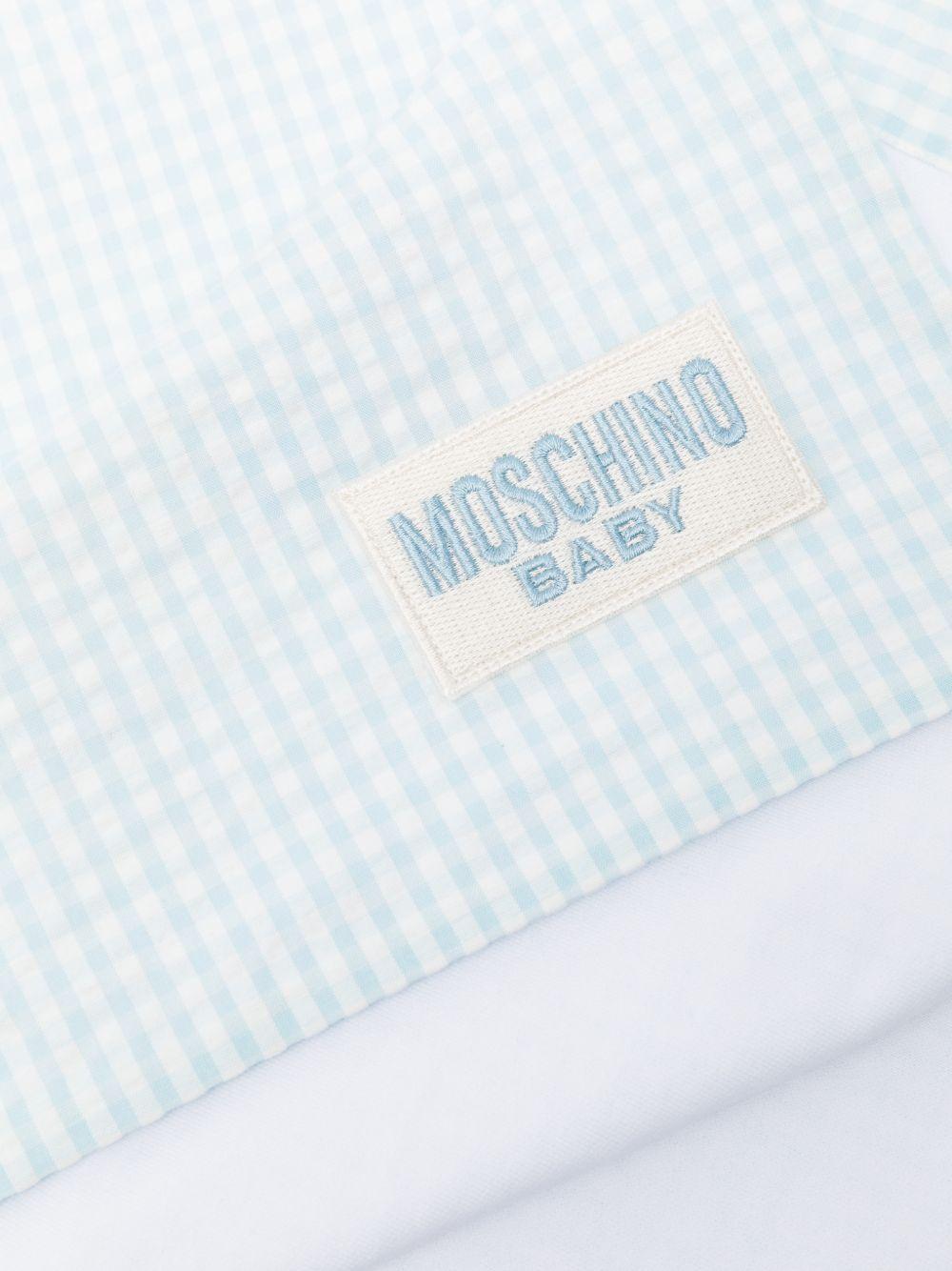 Coperta per neonato Moschino Kids multicolore con orsetto Teddy Bear MUB00LLZE10 83675 MOSCHINO KIDS