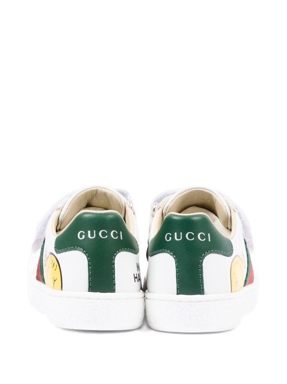 Sneakers per bambini Gucci Kids bianca con stampa grafica sul lato 858455CPWB0 9085 GUCCI KIDS