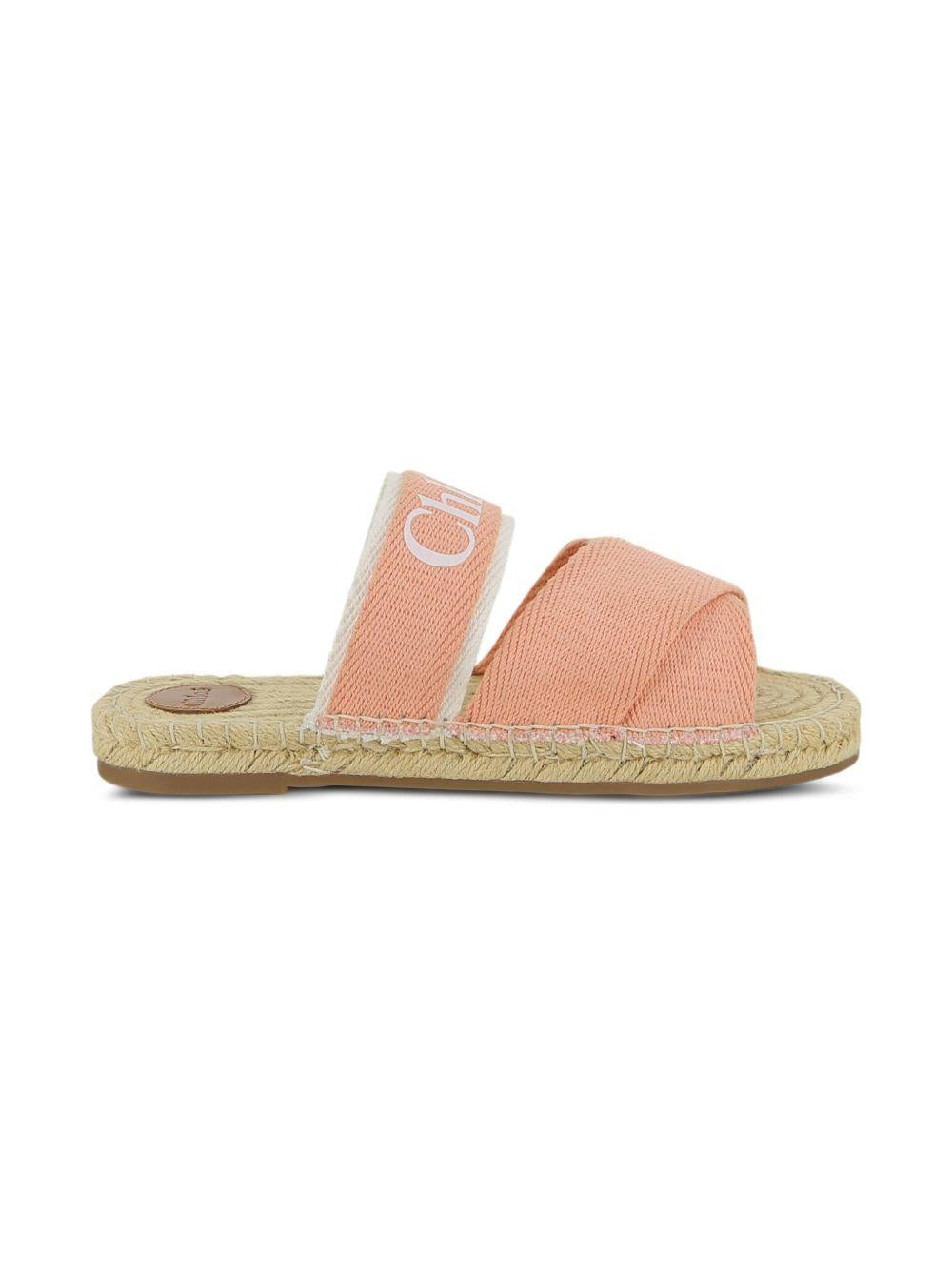 Sandali per bambina Chloé Kids rosa con fasce incrociate C20885 43A CHLOE' KIDS