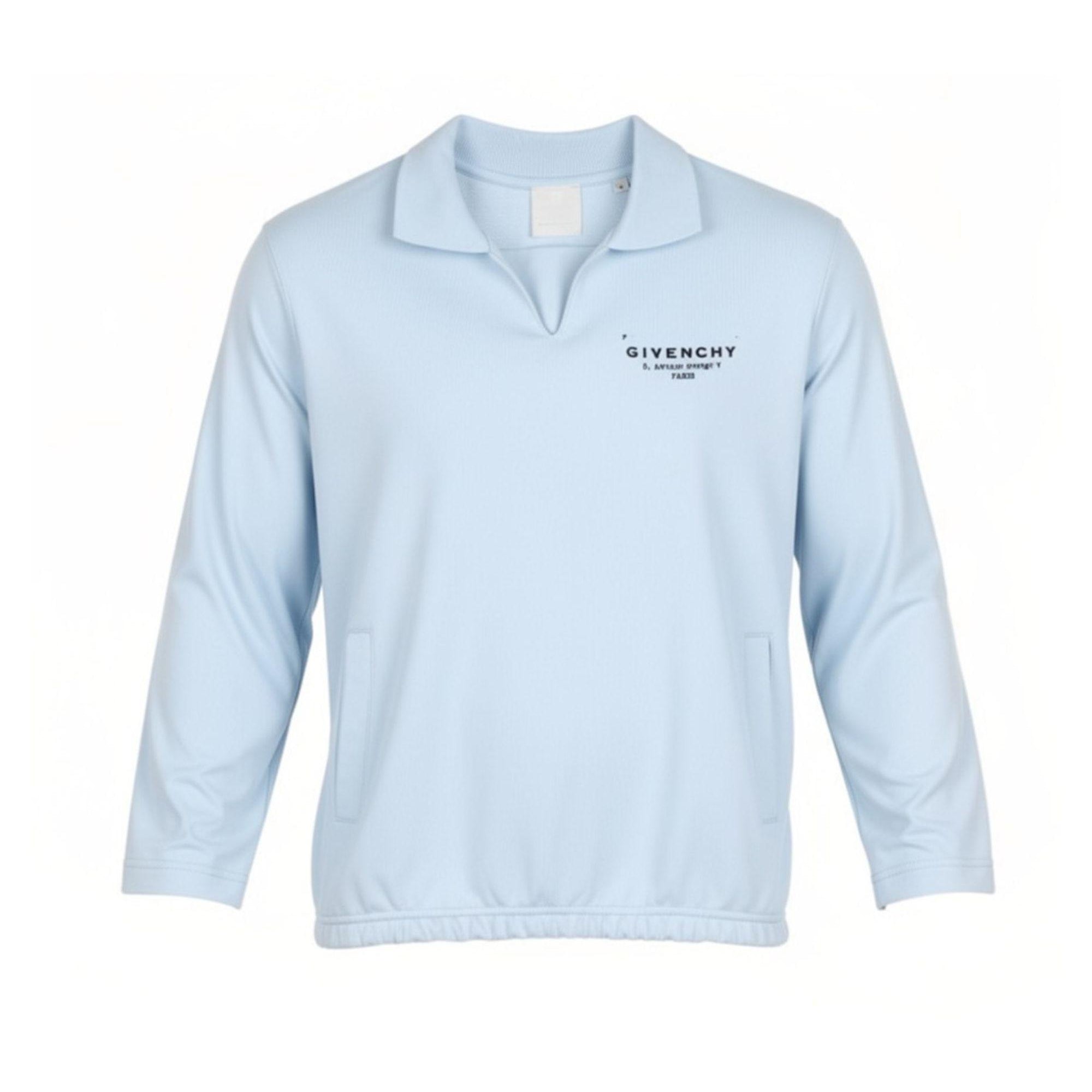 T-shirt per bambino Givenchy Kids azzurra con colletto polo H31096 77L GIVENCHY KIDS