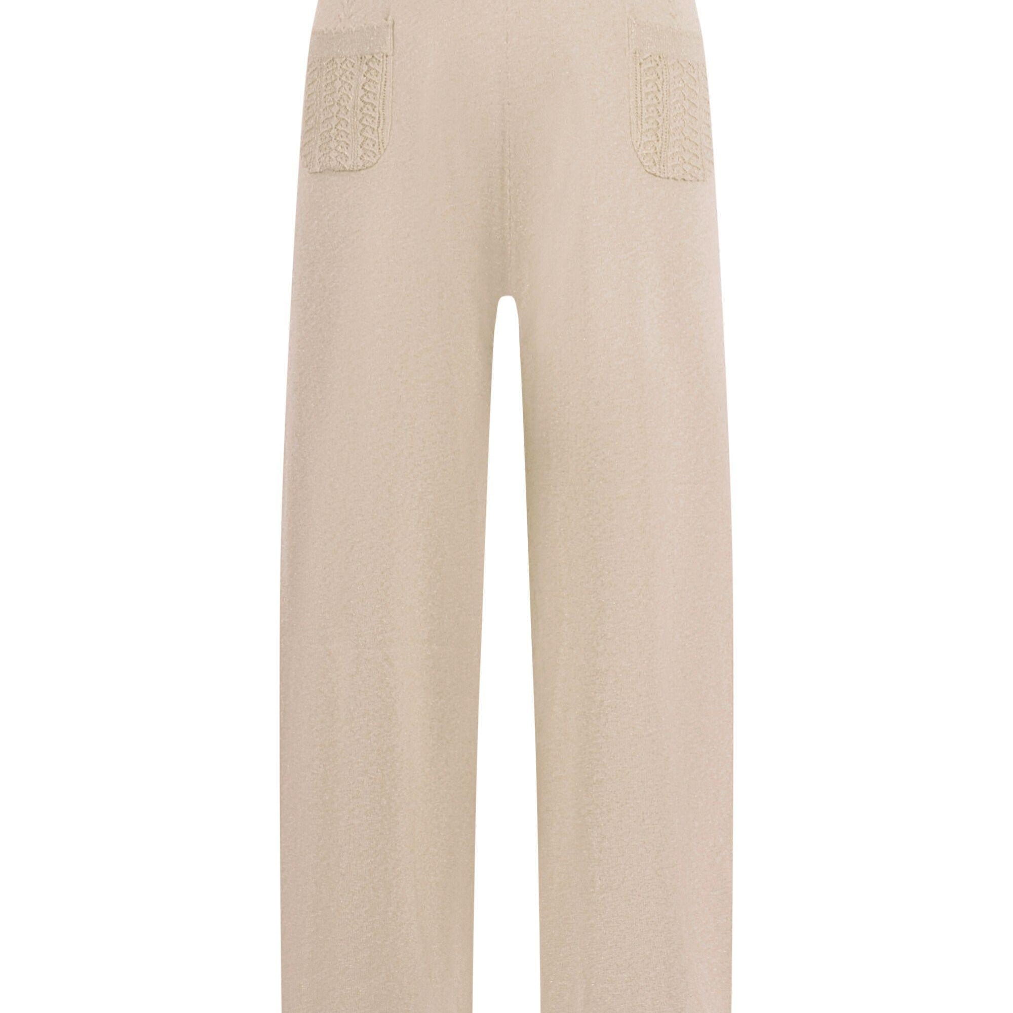 Pantaloni per bambina Emporio Armani Kids beige con due tasche posteriori EG000781 AF22791 U0007 EMPORIO ARMANI KIDS