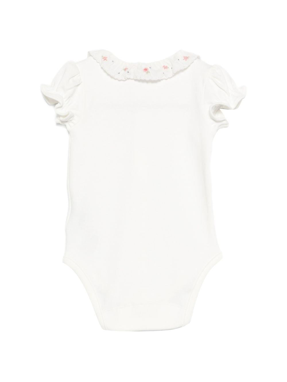 Tutina per neonata Tartine Et Chocolat bianca con colletto alla Peter Pan CC11010 13 TArtine & Chocolat KIDS