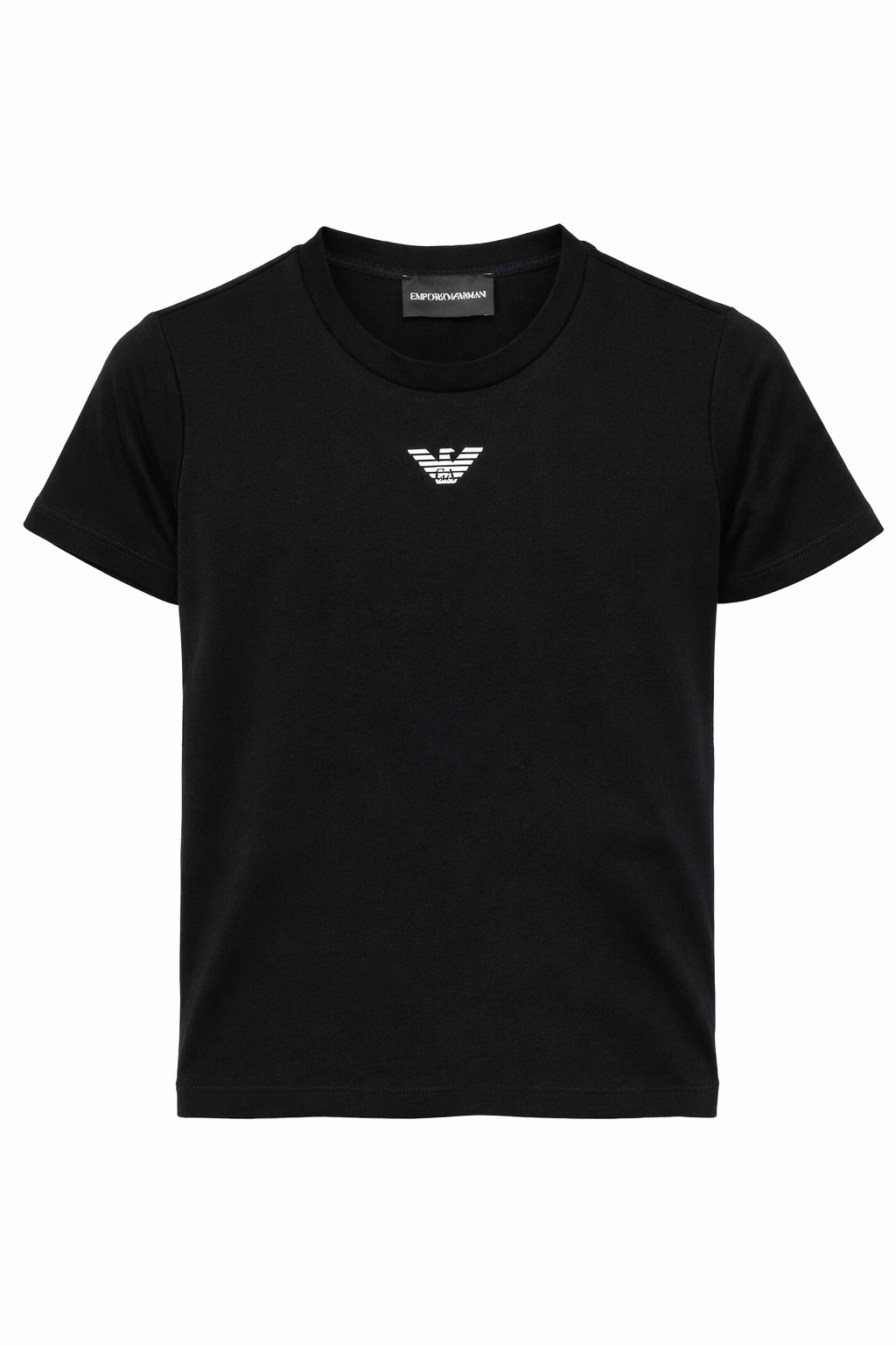 T-shirt per bambino Emporio Armani Kids blu con logo Aquila sul davanti EB000421 AF15013 MB250 EMPORIO ARMANI KIDS