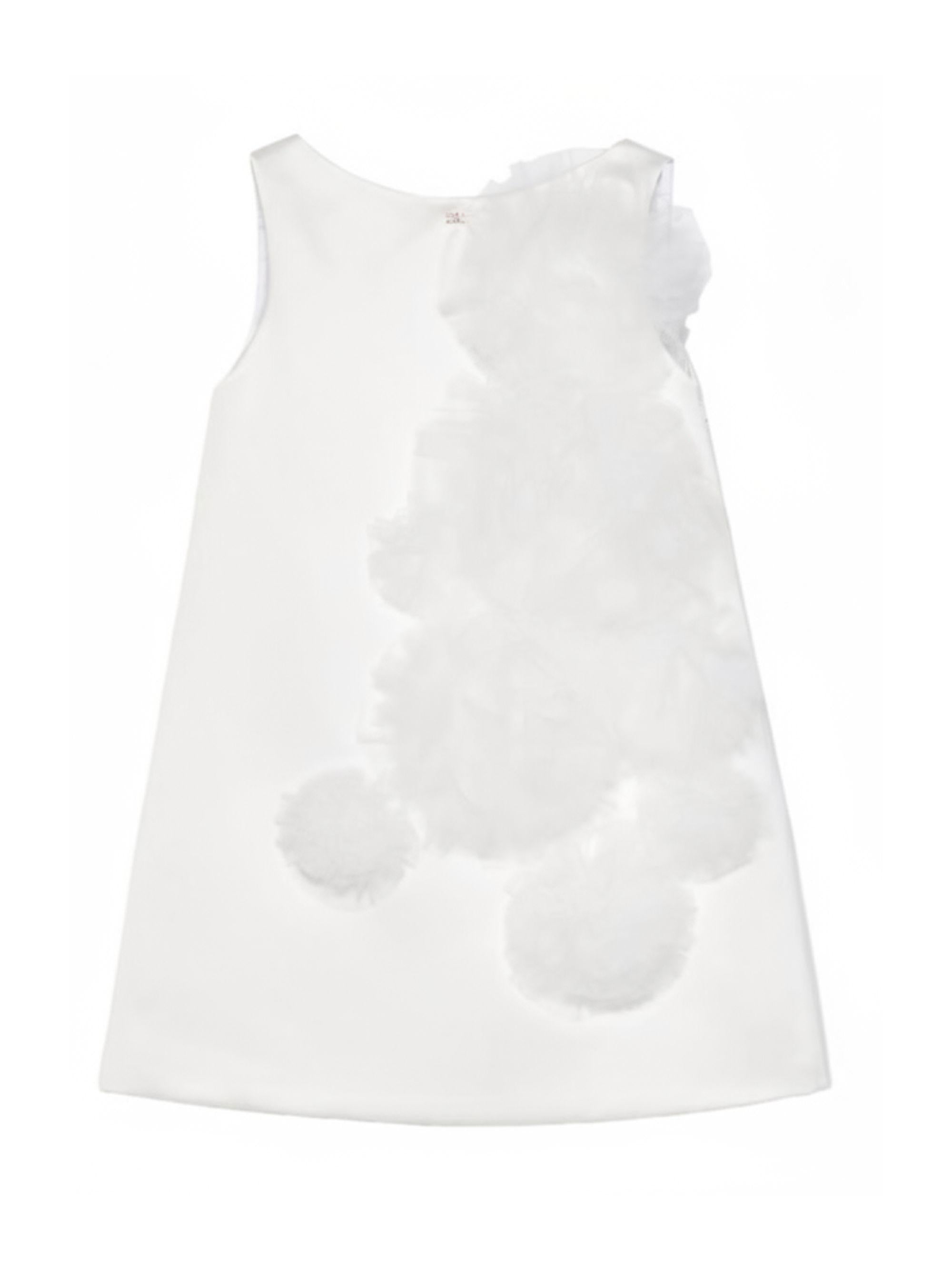 Abito per bambina Elisabetta Franchi La Mia Bambina bianco a trapezio EFAB6560RA016 0000 ElISABETTA FRANCHI KIDS