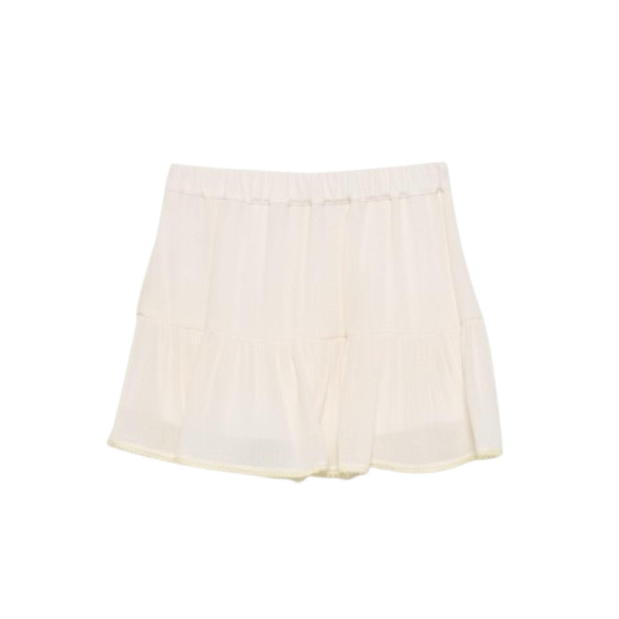 Gonna per bambina MSGM Kids bianco con design a balze S6MSJGSK210 001 MSGM KIDS
