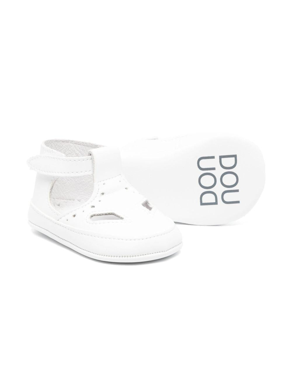 Scarpe primi passi per neonato Douuod Kids bianco in pelle BABY464 BIANCO DOUUOD