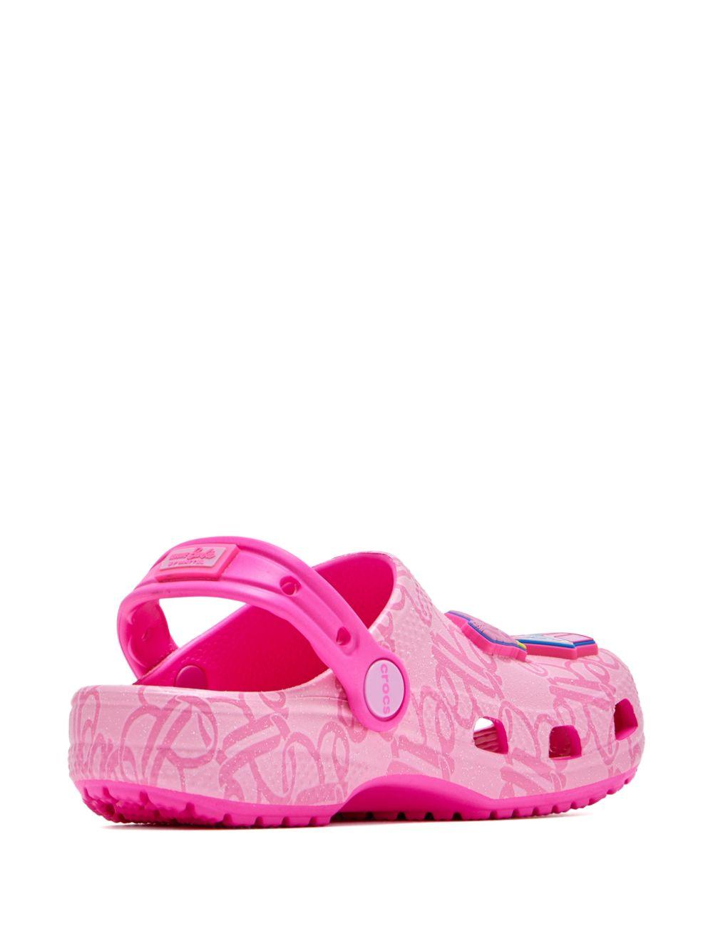 Clogs Classic x Barbie per bambina Crocs kids rosa con dettaglio Barbie 211407 MLT CROCS KIDS