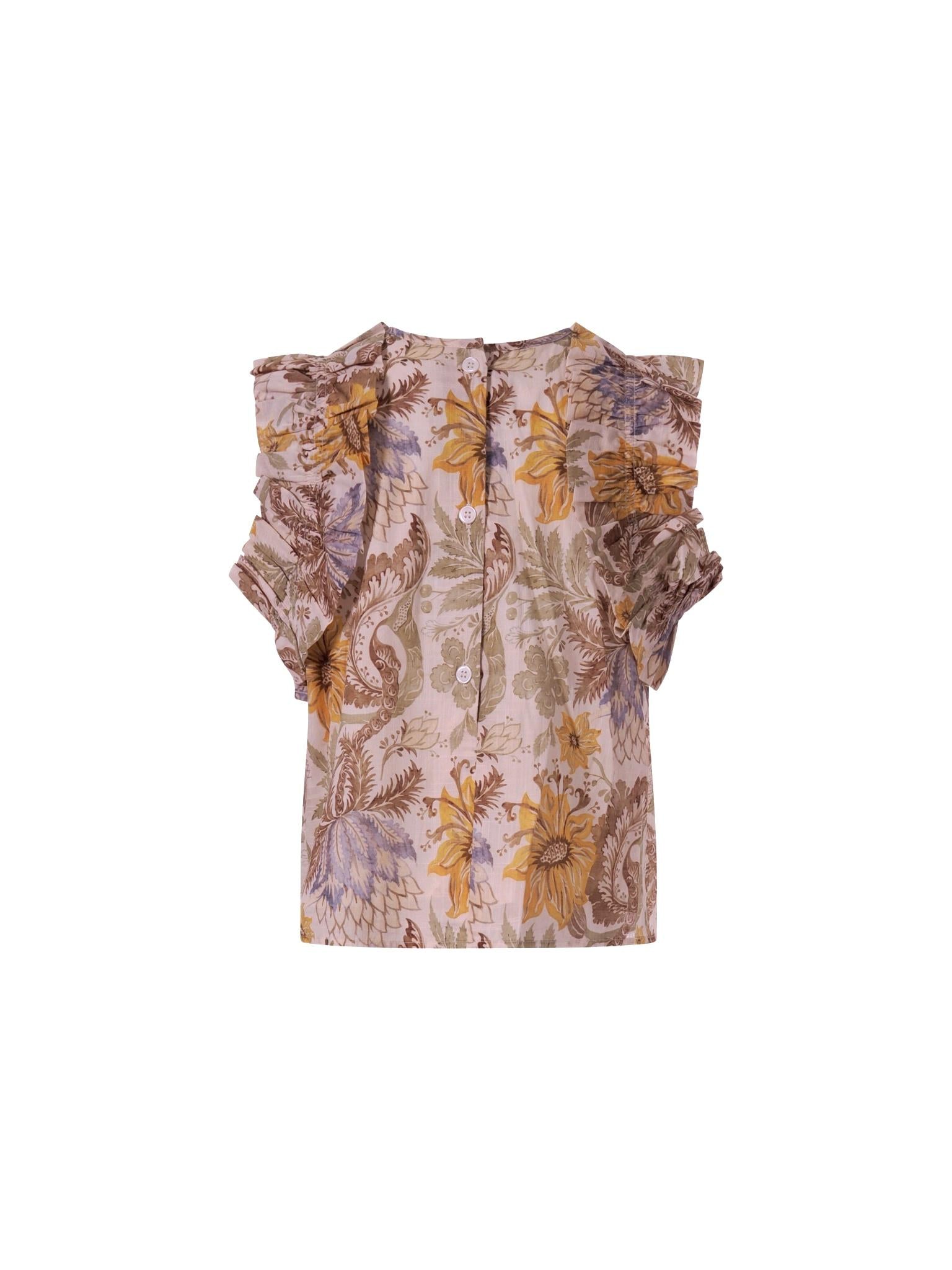 T-shirt Awaken per bambina Zimmermann Kids multicolore con stampa floreale 5943TR S263 ZIMMERMANN KIDS