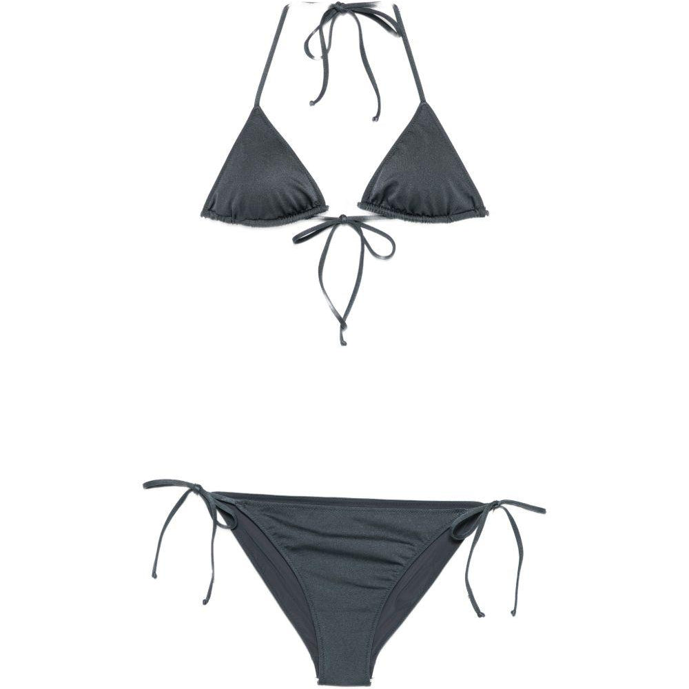 Bikini per donna MC2 Saint barth grigio con targhetta logo VIR0012 08626L MC2 ST. BARTH