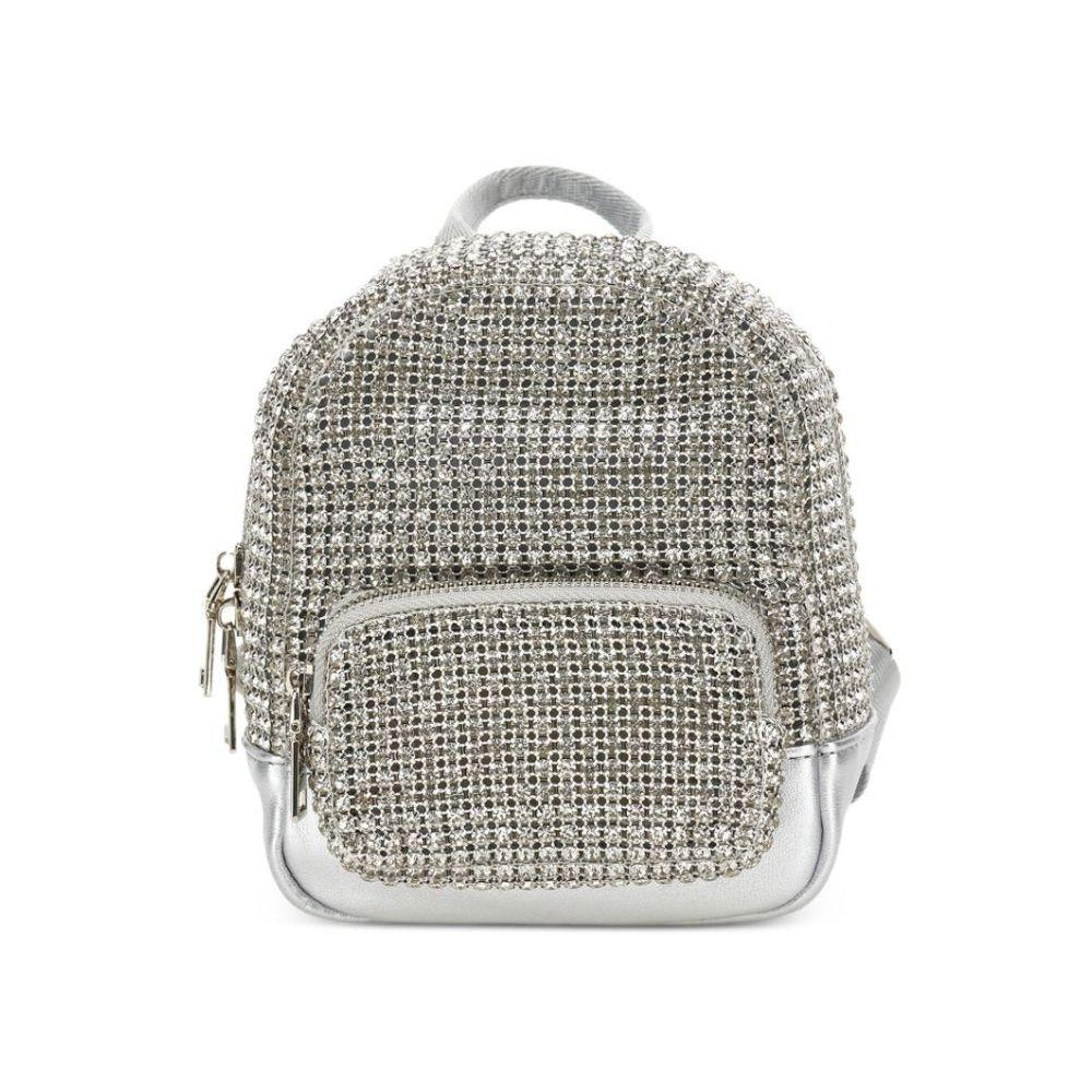 Zaino per bambina Monnalisa Kids argento con decorazione con strass 79H002 8069 0075 MONNALISA KIDS