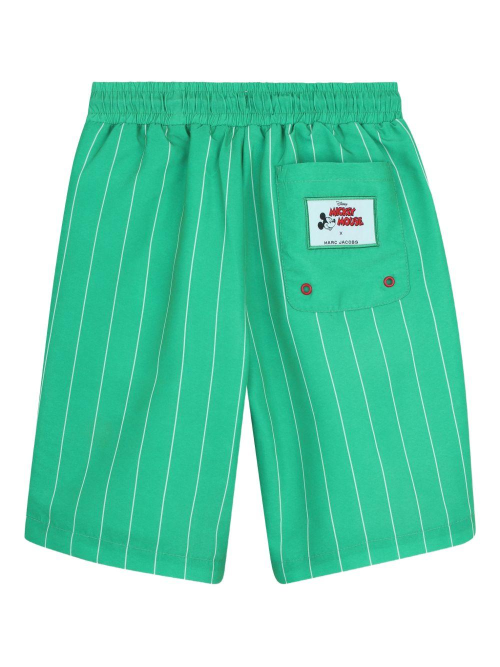 Costume per bambino The Marc Jacobs Kids x Mickey Mouse verde a righe W60799 73D THE MARC JACOBS KIDS