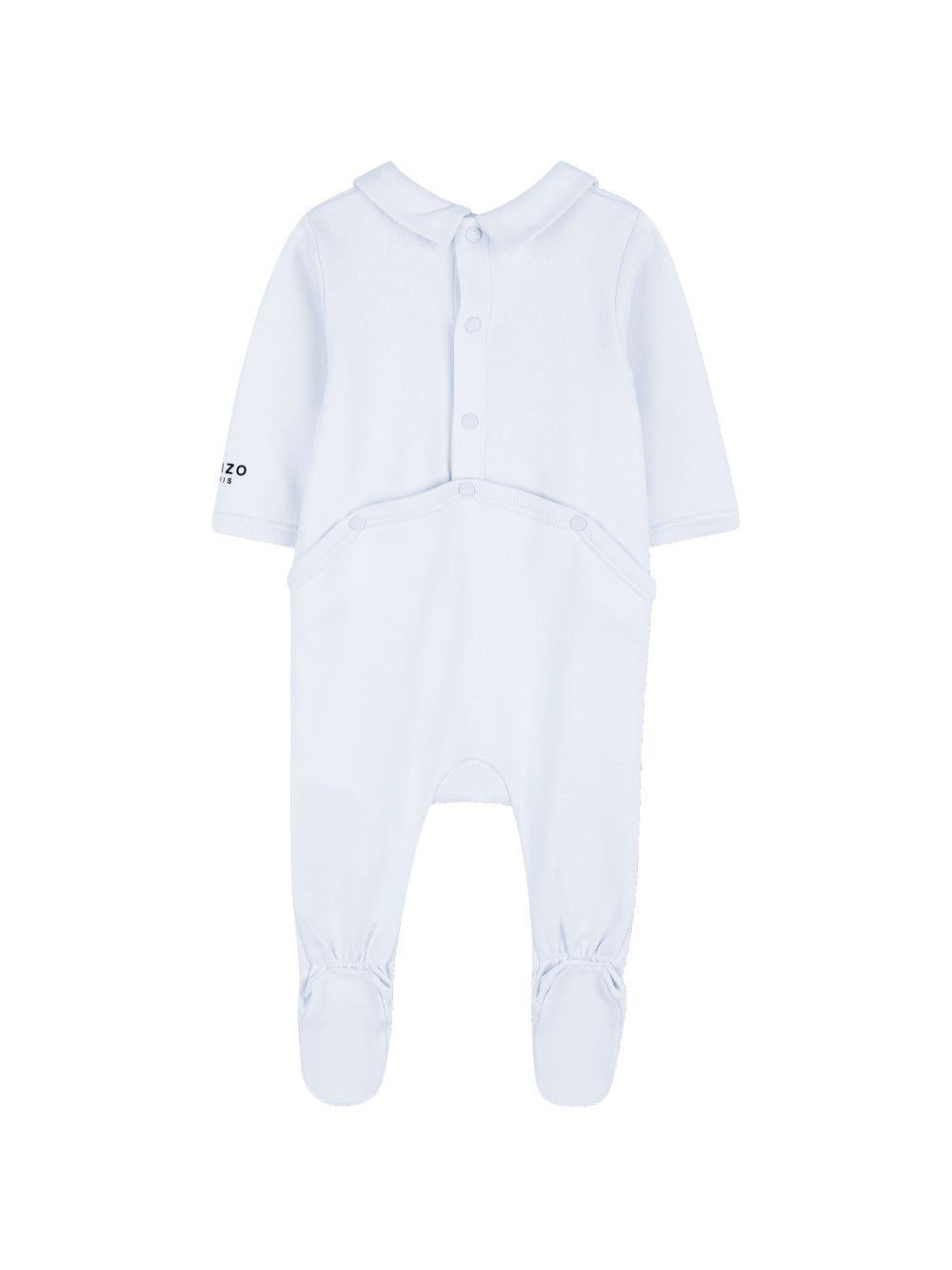 Tutine per neonata Kenzo Kids azzurro e beige con applicazioni logo K61614 77M KENZO KIDS
