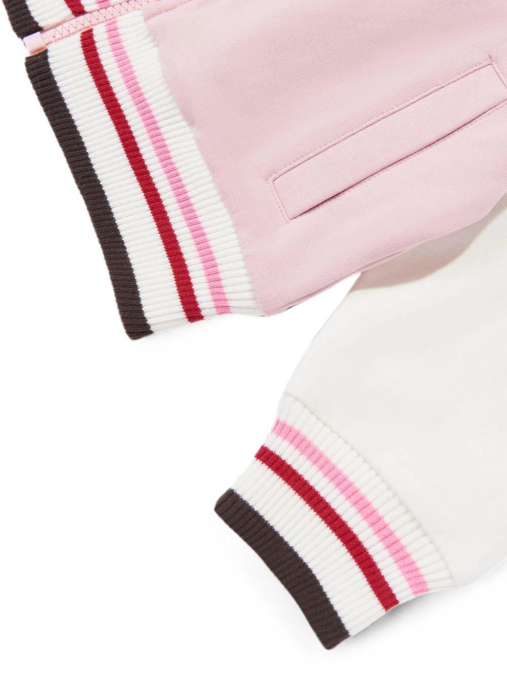 Felpa per bambina Monnalisa Kids rosa con ricamo a fiori sul davanti 19H801 8006 094F MONNALISA KIDS