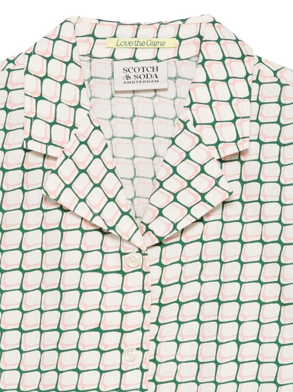 Camicia per bambina Scotch & Soda Kids beige con stampa 179333 270 SCOTCH&SODA KIDS