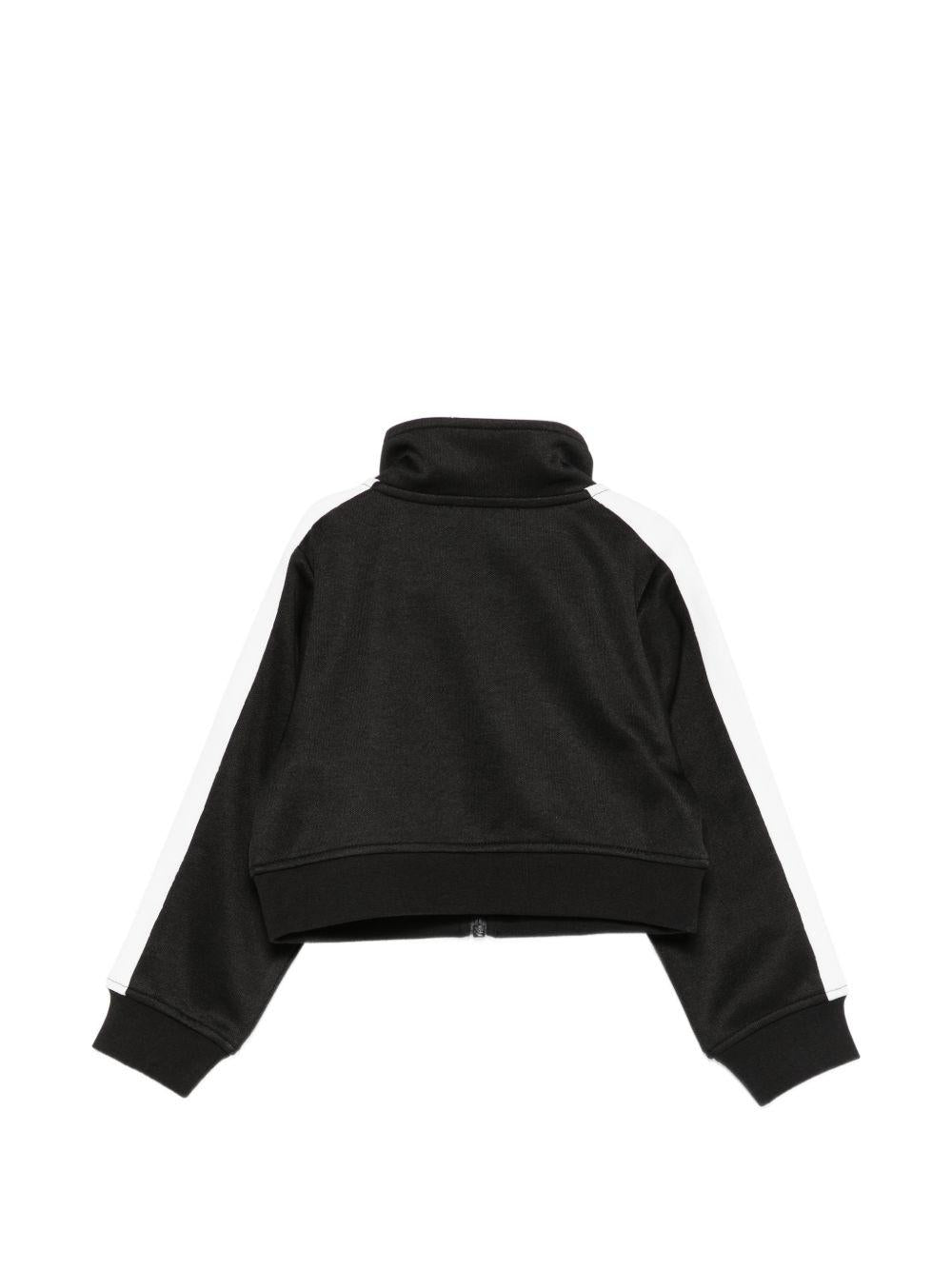 Felpa per bambina Stella McCartney Kids nera con logo sul davanti TY4B40 Z3498 930 STELLA McCARTNEY KIDS