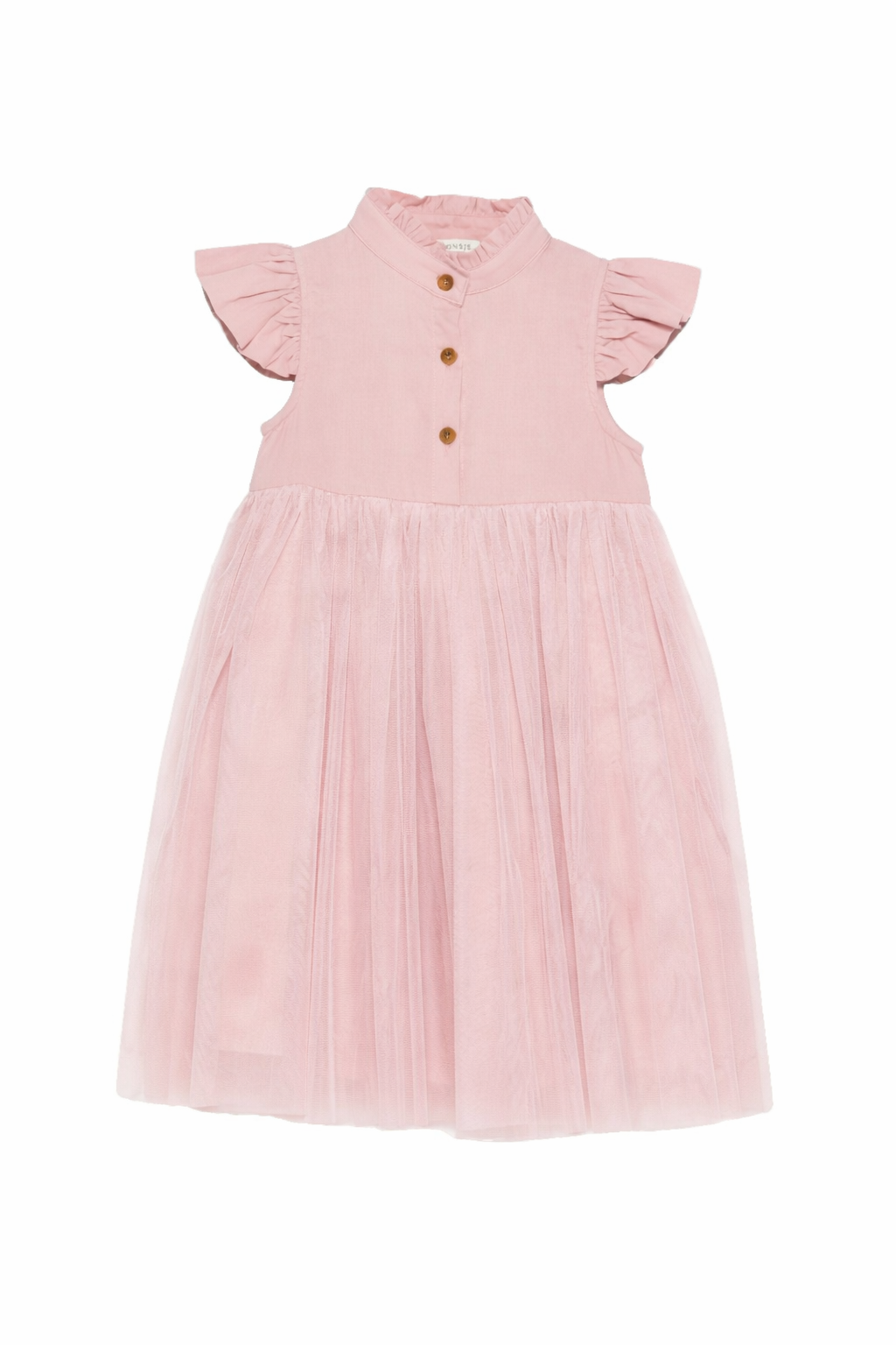 Abito Fleurance per bambina Donsje rosa con ruches 4062900 00197 DONSJE