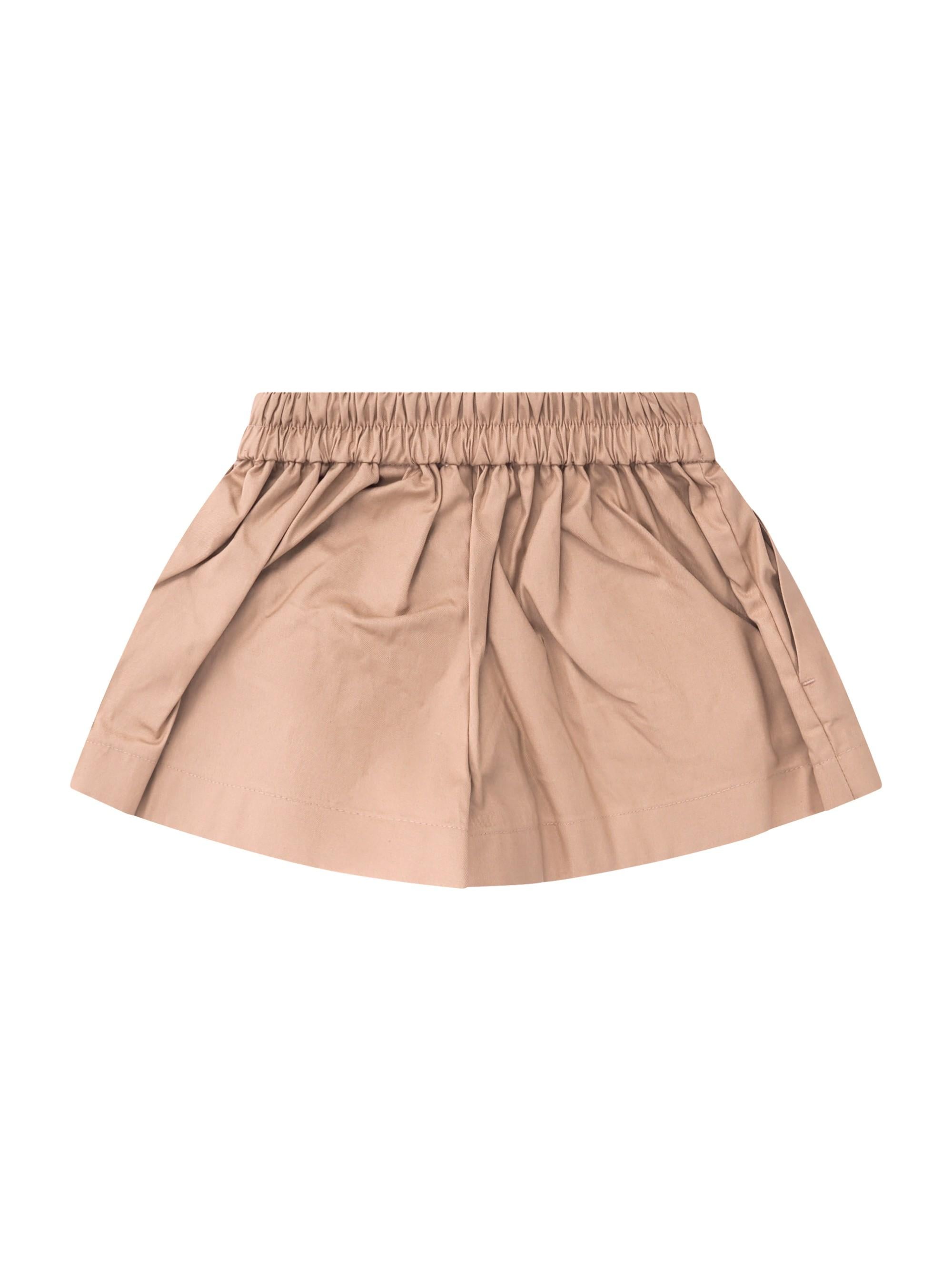 Shorts per neonato Burberry Kids beige con vita elasticizzata 8123338 B9719 BURBERRY KIDS