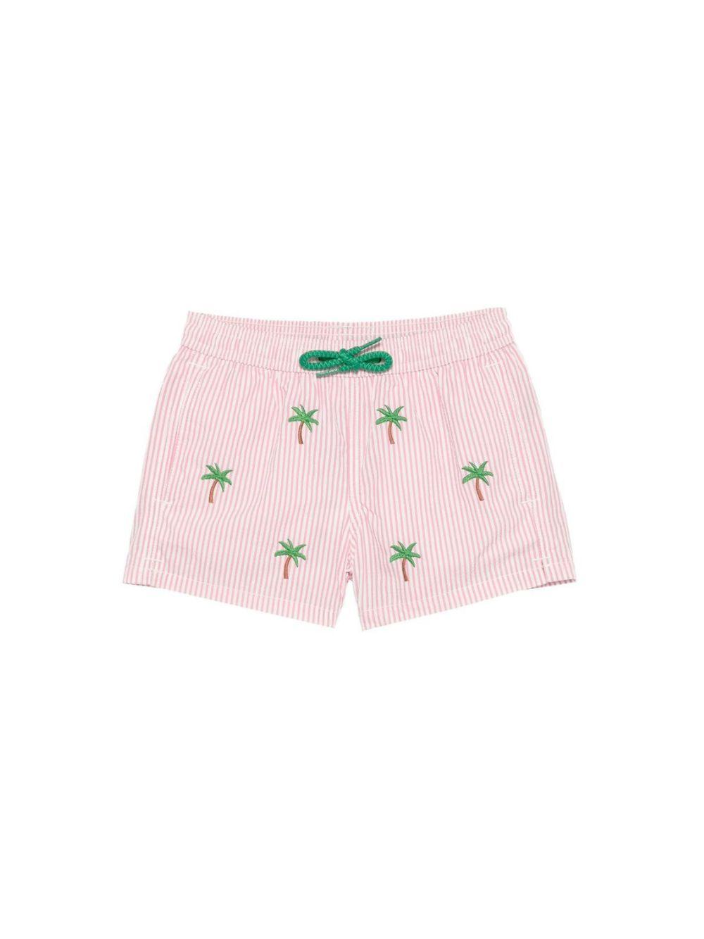 Costume per bambino MC2 Saint Barth Kids rosa con motivo a righe verticali JEA00 11 02173L MC2 ST. BARTH KIDS