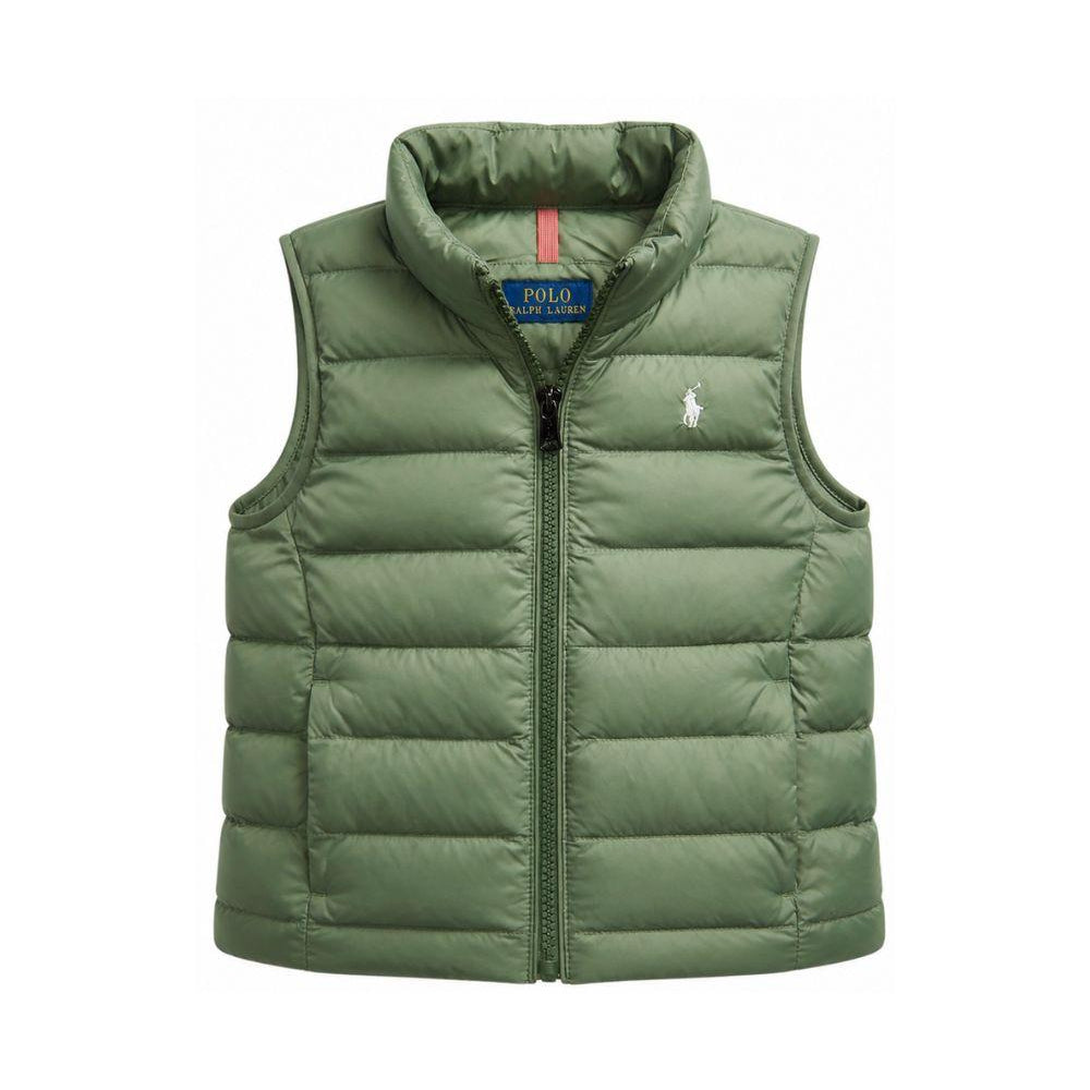 Gilet per bambino Polo Ralph Lauren Kids verde con logo Polo Pony 322B15067 003 Ralph Lauren kids