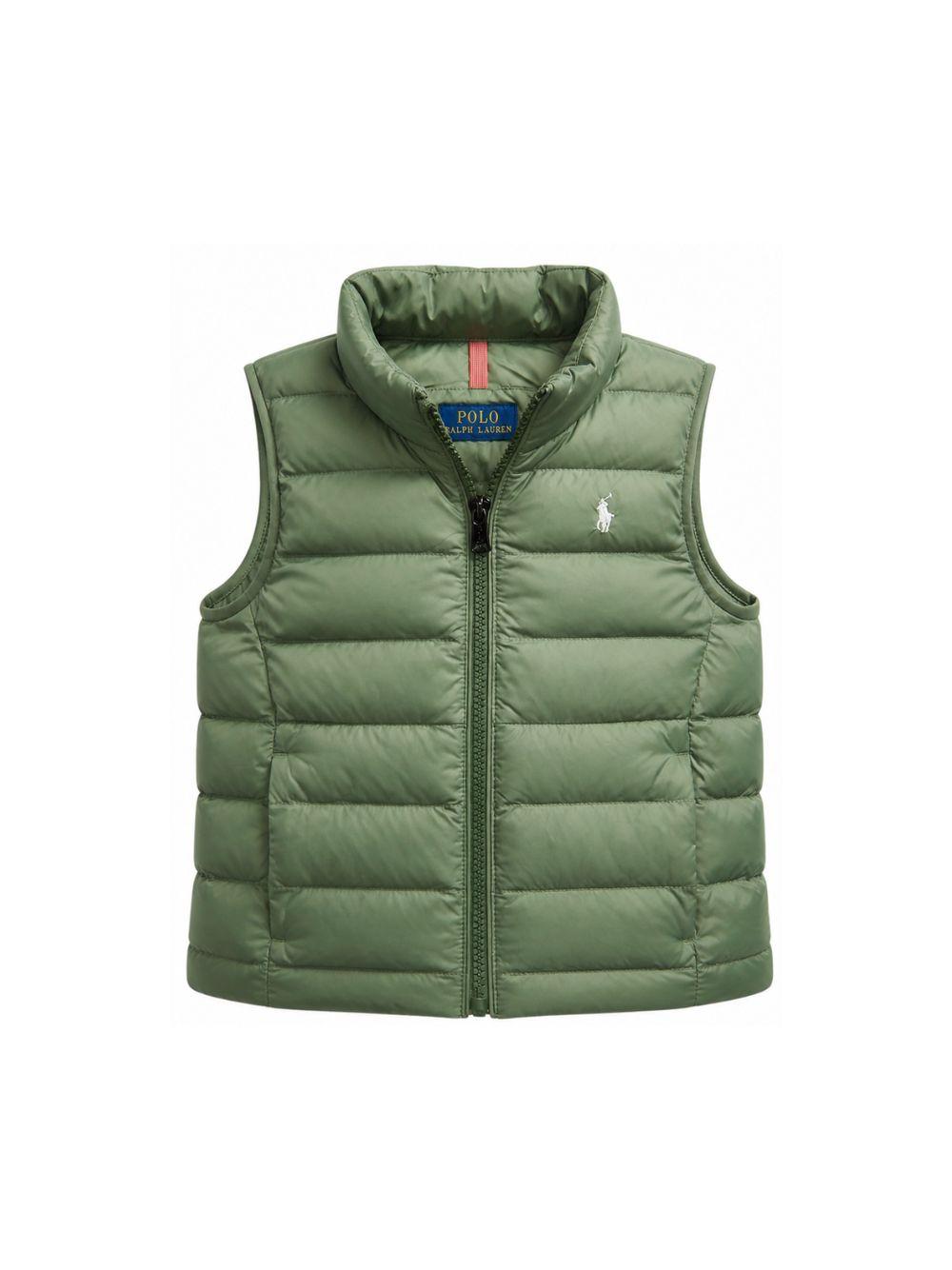 Gilet per bambino Polo Ralph Lauren Kids verde con logo Polo Pony 322B15067 003 Ralph Lauren kids