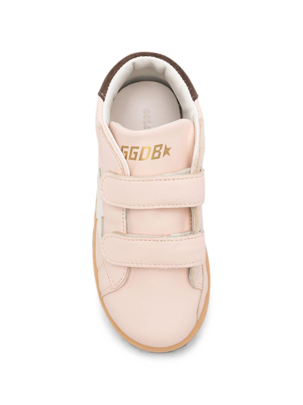 Sneakers June Ballstar per bambina Golden Goose Kids rosa con chiusura a strappo F00386F008635 25816 GOLDEN GOOSE KIDS