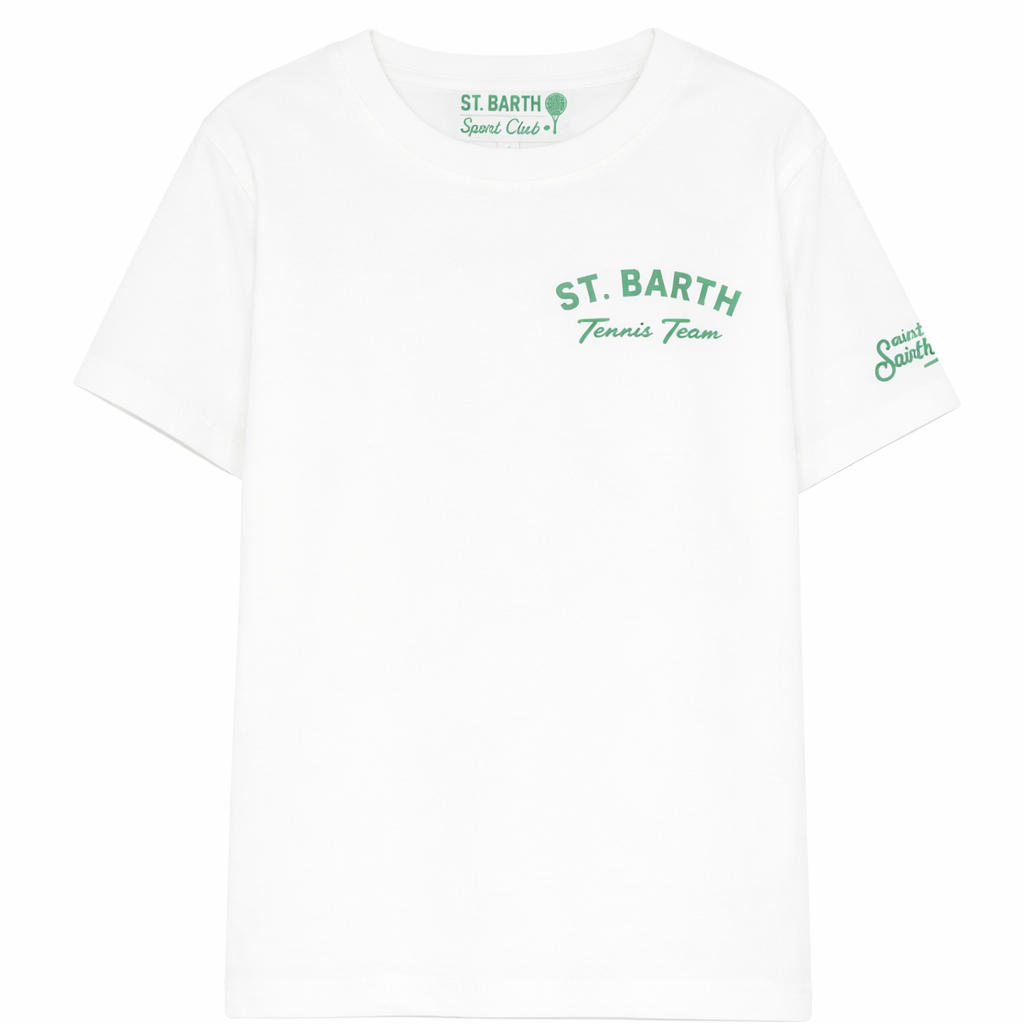 T-shirt per bambino MC2 Saint Barth Kids x Peanuts bianca con stampa logo PRL0001 02662L MC2 ST. BARTH KIDS