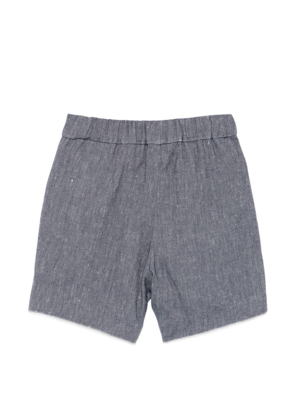 Shorts per neonato Emporio Armani Kids grigi con cuciture a contrasto EB001331 AF20957 UB082 EMPORIO ARMANI KIDS