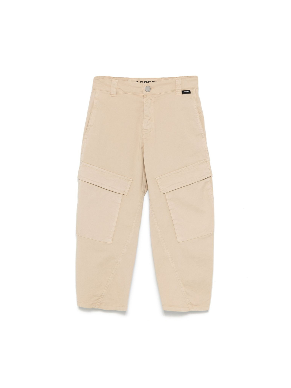 Cargo in cotone per bambino Aspesi Kids beige con targhetta con logo S25079PLC6058 127 ASPESI