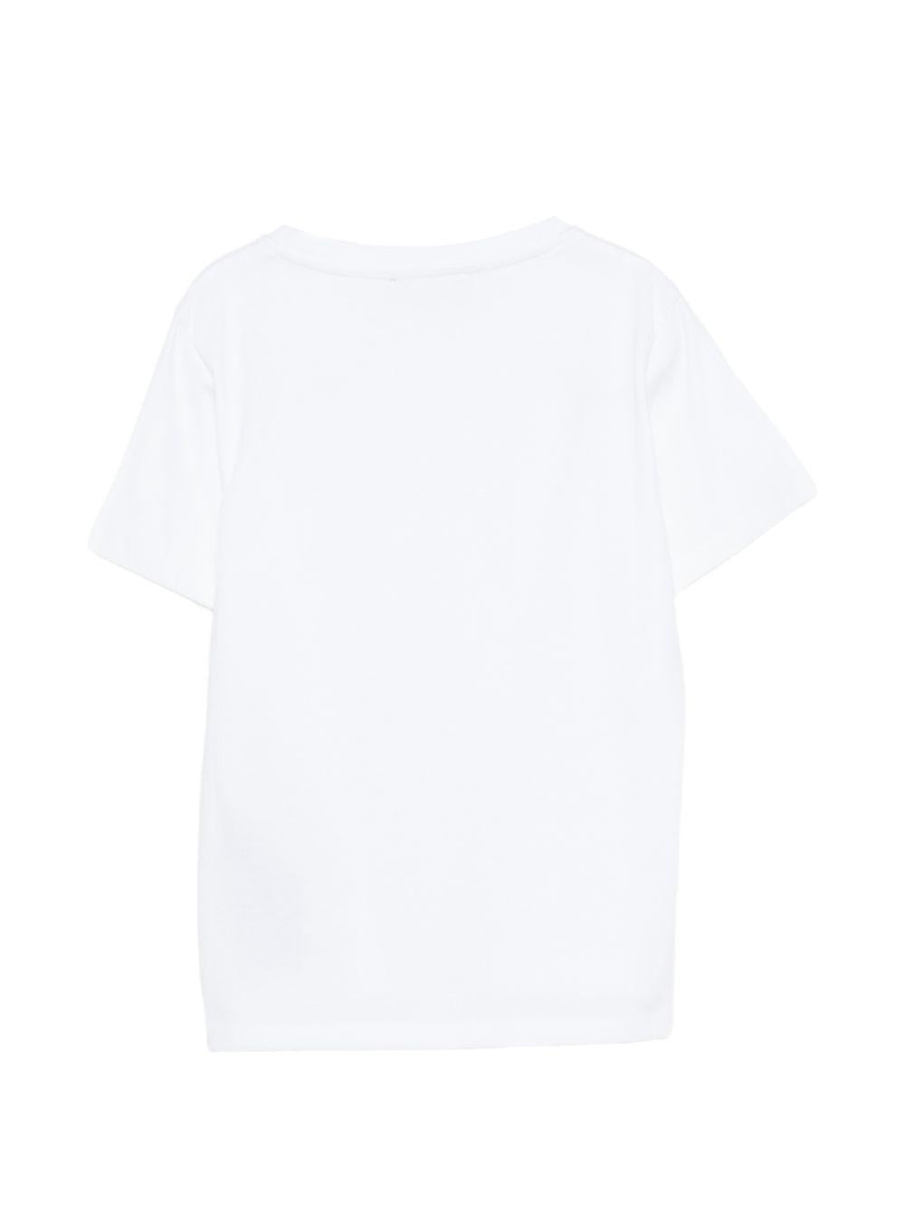 T-shirt per bambino Balmain Kids bianca con logo sul davanti BY8R31 Z3672 100CE BALMAIN KIDS