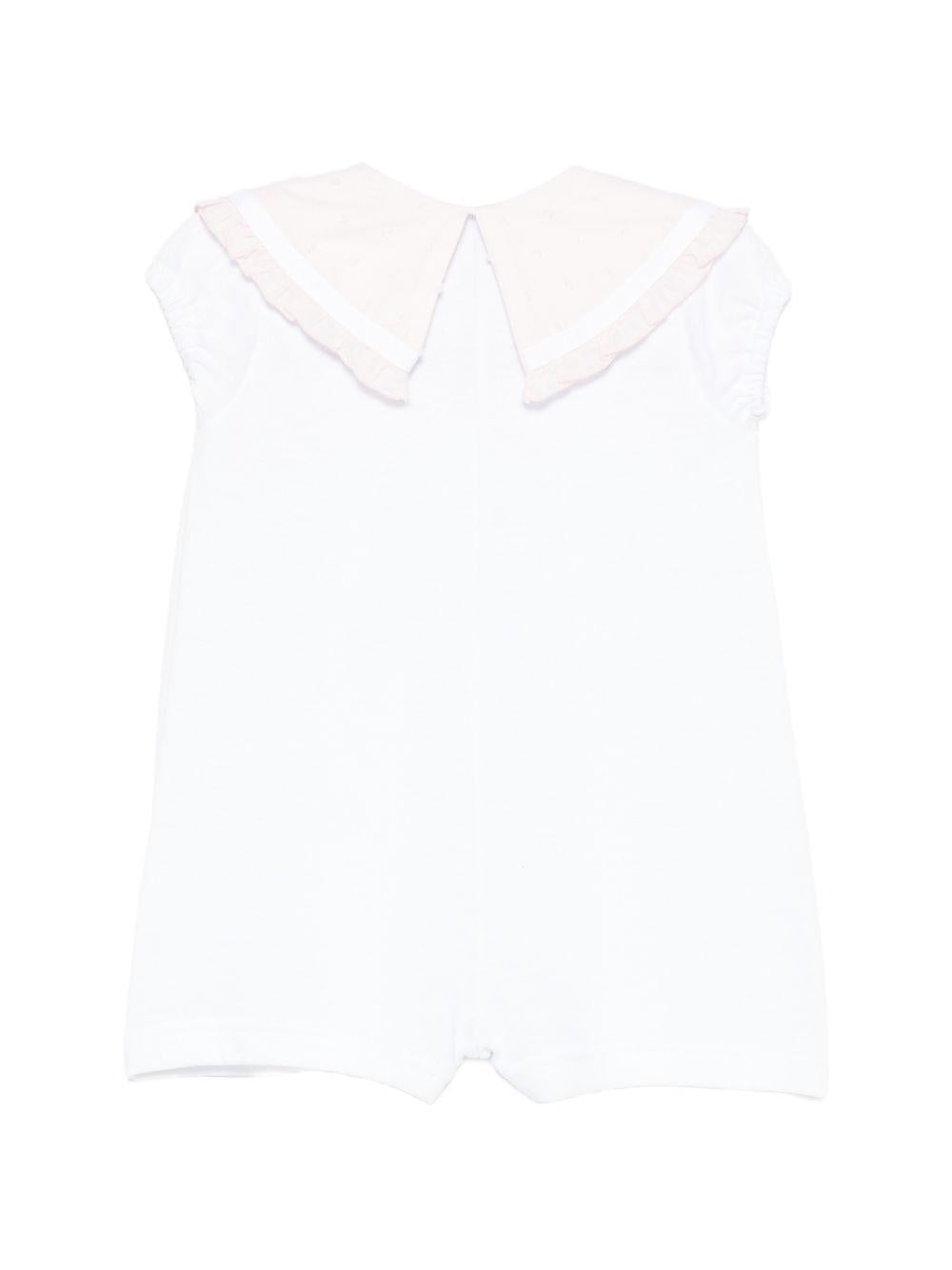 Tutina per neonata La Stupenderia bianca con colletto alla marinara 2TBTT56 MC U40 LA STUPENDERIA KIDS