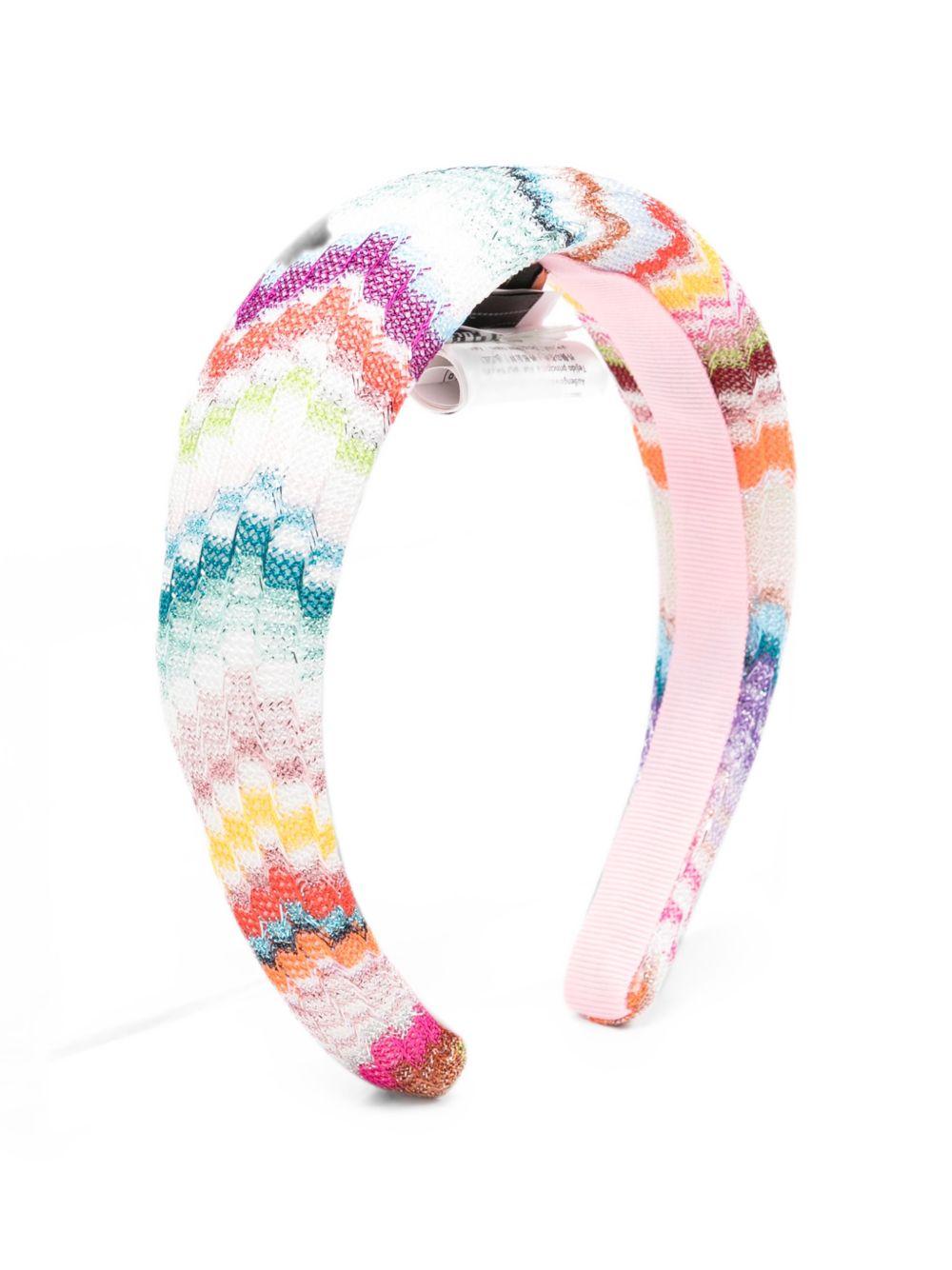Cerchietto per bambina Missoni Kids multicolore con motivo a zigzag MZ0A04 Q0114 999 MISSONI KIDS