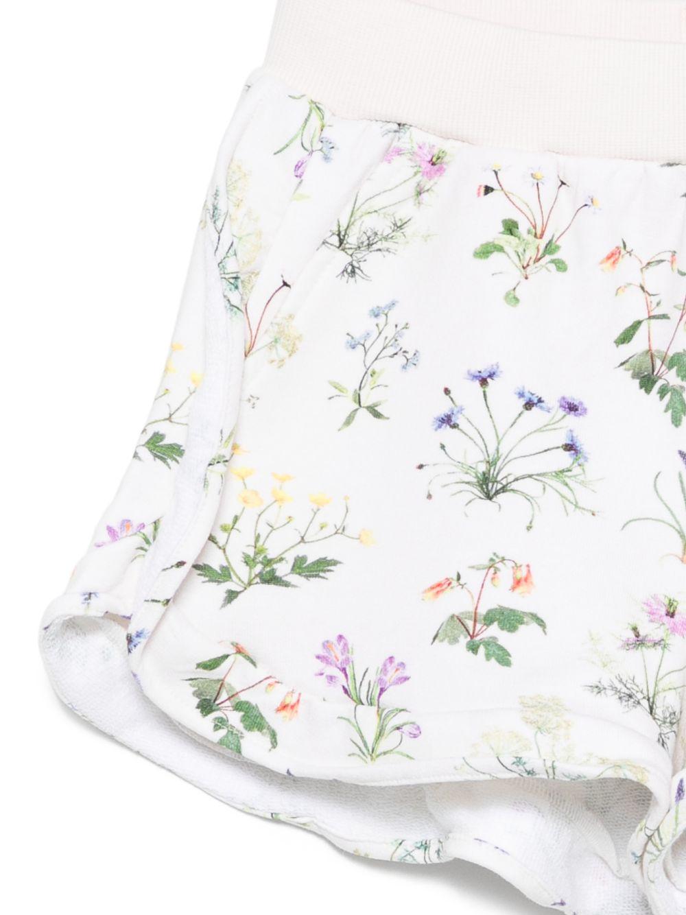 Shorts Acacia per bambina Molo bianchi con stampa fiori 2S26H119 9541 MOLO KIDS