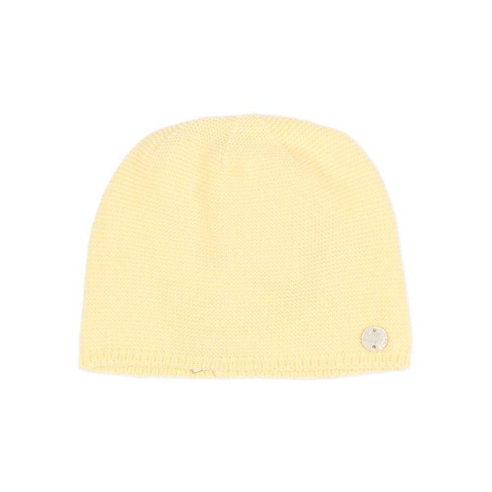 Cappello per neonati Paz Rodriguez giallo con logo 040-120513 05 PaZ RODRIGUEZ KIDS