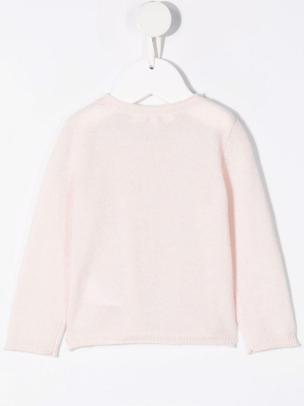 Cardigan per neonata Bonpoint rosa con bottoni PEBDA2703CA 121 BONPOINT