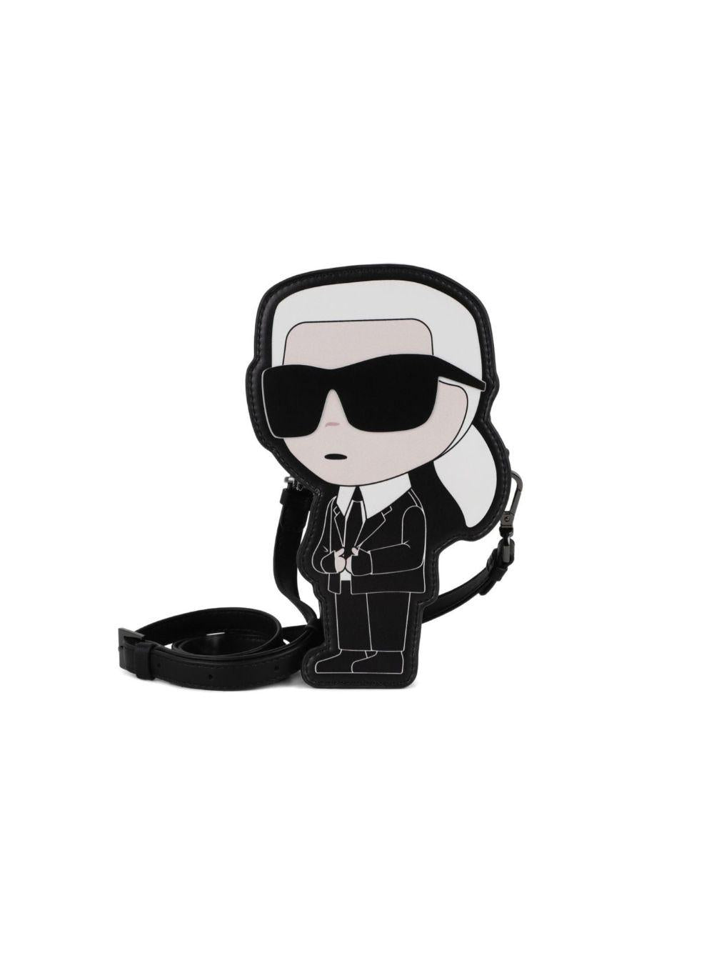 Borsa a mano per bambina Karl Lagerfeld Kids nera con tracolla Z31211 09B KARL LAGERFELD KIDS