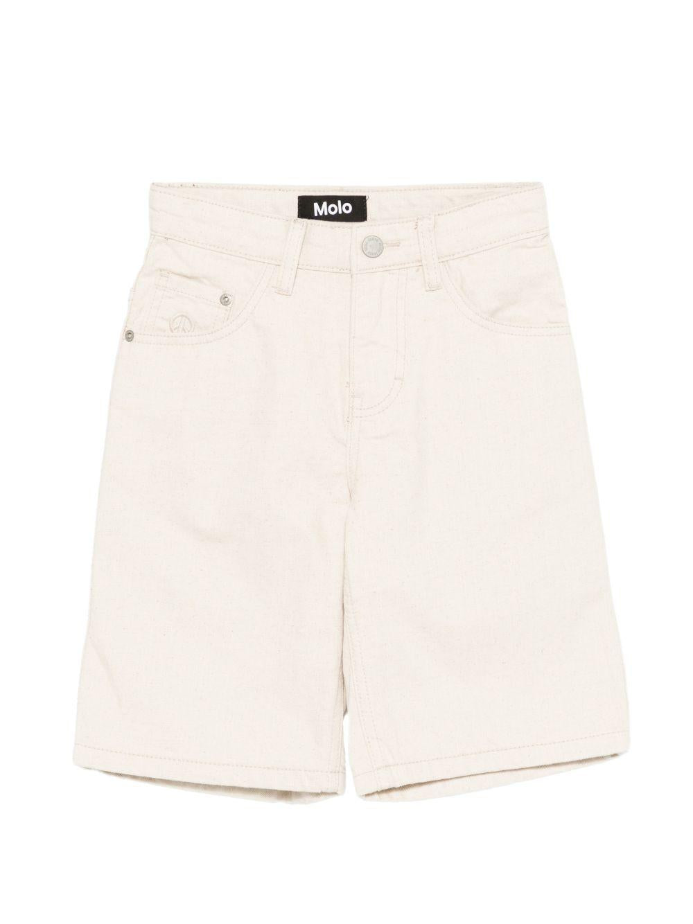 Shorts Alpha per bambino Molo beige con passanti per cintura 6S26H301 8894 MOLO KIDS
