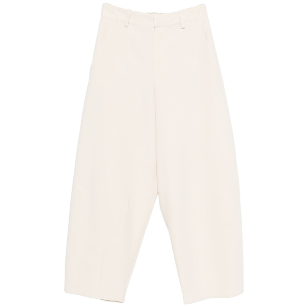 Pantaloni per donna Alysi bianchi con tasche posteriori a filetto 165105 A5016 GESSO ALYSI