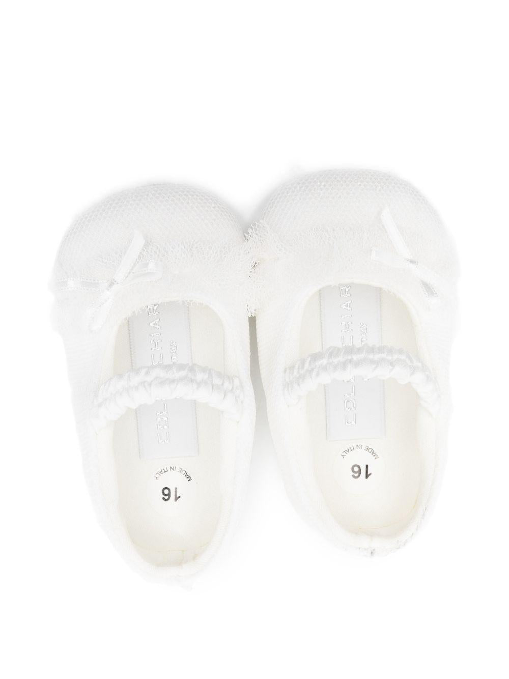 Ballerine per neonata Colorichiari bianco con fiocco FN958518 2635 1515 COLORICHIARI KIDS