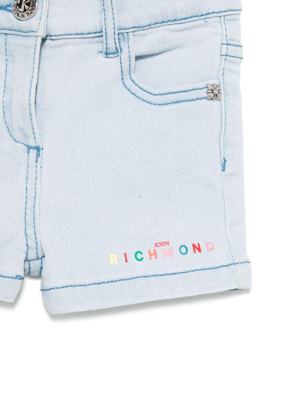 Shorts per neonata John Richmond Junior in denim azzurro RIP25031SH DENIM BLUE LIGHT JOHN RICHMOND JUNIOR