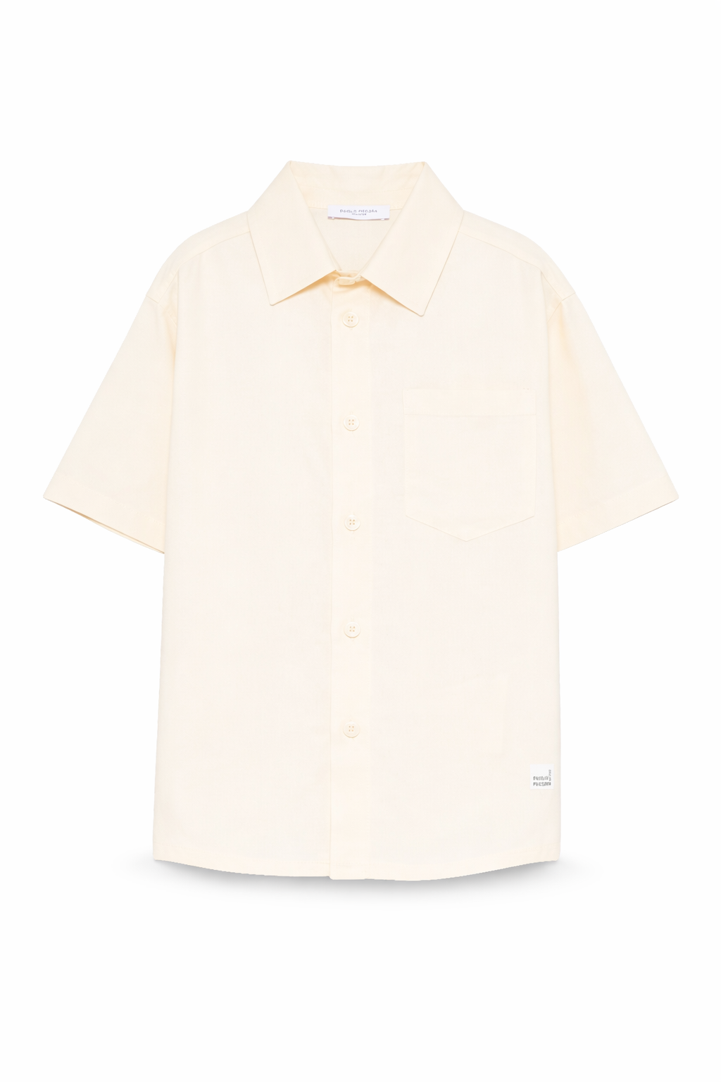 Camicia per bambino Paolo Pecora Kids beige con colletto classico PP4301 SABBIA PAOLO PECORA KIDS