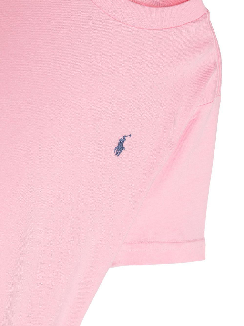 T-shirt per bambino Polo Ralph Lauren Kids rosa con ricamo Polo Pony 322832904 040 Ralph Lauren kids